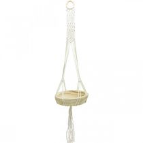 Artikel Macrame hangende mand in boho-stijl decoratieve schaal Ø23cm H90cm