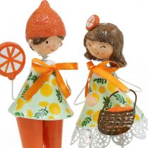 Artikel Klein fruit, zomerdecoratie, figuren citroenen sinaasappels H17/18cm 4st