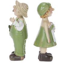 Artikel Decoratieve beeldjes van een boerenpaar, leuke woonkamer- en zomerdecoratie voor binnen, 17 cm, 2 stuks