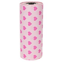 Artikel Manchetpapier met hartmotief, roze, 25 cm, 100 m