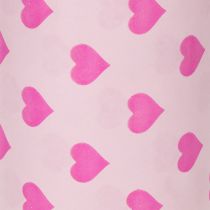 Artikel Manchetpapier met hartmotief, roze, 25 cm, 100 m