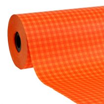 Artikel Manchetpapier 37,5cm oranje ruit 100m