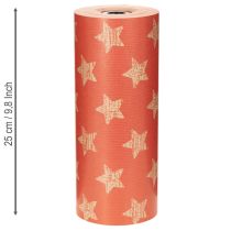 Artikel Manchetpapier met sterren, rol voor bloemistenbenodigdheden, 25 cm x 100 m