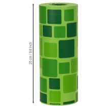 Artikel Manchetpapier voor bloemenboeketten in mozaïekdesign, 25 cm x 100 m
