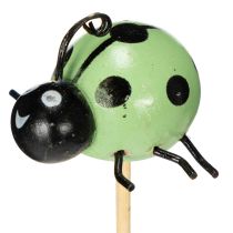 Artikel Decoratieve lieveheersbeestjesfiguurtjes voor bloempotten en bloemstukken voor de lente, 32 cm, 8 stuks