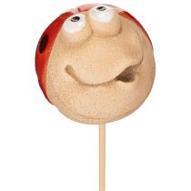 Artikel Tuinstekers in de vorm van lieveheersbeestjes, decoratieve blikvangers voor de tuin, 25 cm, 4 stuks