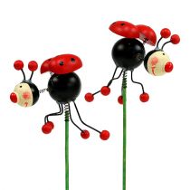 Lieveheersbeestje op stok 5cm 12st