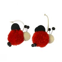 Artikel Lieveheersbeestje decoratie lieveheersbeestje hanger 5,5cm 9 st