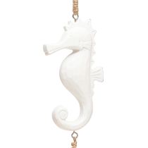 Artikel Maritieme Decoratie Garland Drijfhout Schelpen Zeepaardje Wit 55cm