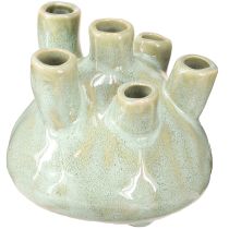 Artikel Maritieme Decoratie Vaas Koraal Optiek Lichtgroen Ø11.5cm H10cm