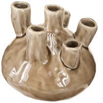 Artikel Maritieme Vaas Decoratie Koraal Design Bruin Ø14.5cm H14cm