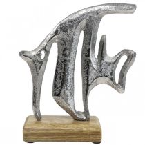 Artikel Maritieme decoratie, decoratieve vis metaal, decoratieve vis zilver H18cm