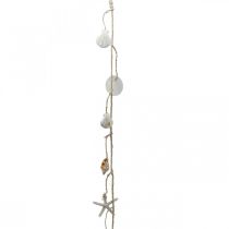 Maritieme decoratieslinger wanddecoratie schelpenslinger 130cm