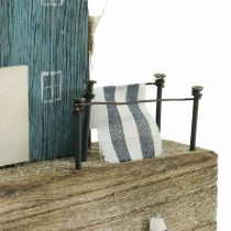 Artikel Maritieme houten decoratie havenpromenade Shabby Chic H25,5cm