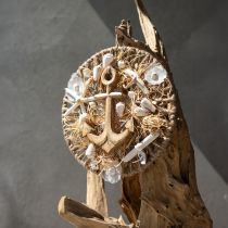 Artikel Maritieme wanddecoratie DIY doos decoratieve ringankerschelpen Ø38cm