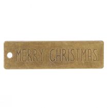 Artikel Merry Christmas Kersthanger metaal 7x2cm 6 st