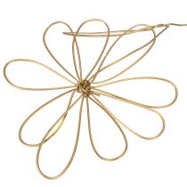 Artikel Metalen bloemenkrans, gemaakt van draad, geschikt voor een bloemenkrans, zomerdecoratie, wanddecoratie, goudkleurig, 110 cm