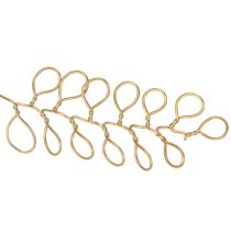 Artikel Metalen bloemenkrans, gemaakt van draad, geschikt voor een bloemenkrans, zomerdecoratie, wanddecoratie, goudkleurig, 110 cm