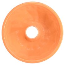 Artikel Decoratieve metalen bakvorm voor tulbandcake in sinaasappelkleur Ø23cm H12cm