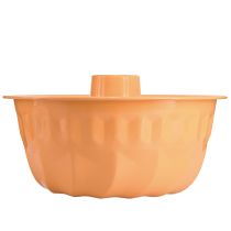 Artikel Metalen decoratieve bakvorm Gugelhupf oranje Ø23cm H12cm