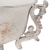 Artikel Metalen decoratieve trofee met handgrepen vintage grijs roest H18,5cm