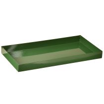 Artikel Metalen decoratieve schaal rechthoekige metalen schaal groen 30×15cm
