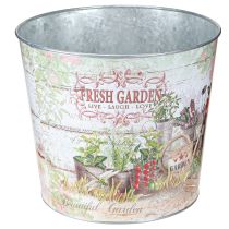 Artikel Metalen plantenpot Fresh Garden Kleurrijk Vintage H18cm