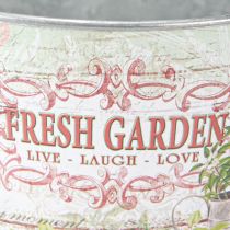 Artikel Metalen plantenpot Fresh Garden Kleurrijk Vintage H18cm