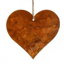 Artikel Metalen harten, decoratieve hangers, roestdecoratie 19×20 cm 4 st