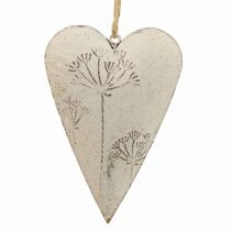 Metalen hart, decoratief hart om op te hangen, hartdecoratie H11cm 3st