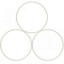 Metalen ring decor ring Scandi ring deco lus goud Ø20.5cm 6st