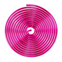 Metalen slakdraad slak roze 2mm 120cm 2st