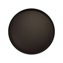 Artikel Metalen dienblad rond kaarsenplateau zwart Ø20cm H2,5cm 2st