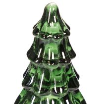 Artikel Glazen kerstboom met ledverlichting, tafeldecoratie, kerst, 13 cm, 2 stuks