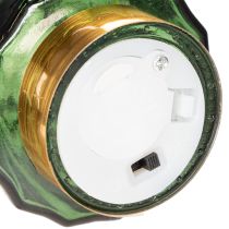 Artikel Glazen kerstboom met ledverlichting, tafeldecoratie, kerst, 13 cm, 2 stuks