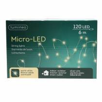 Artikel Micro lichtketting LED buiten / binnen 120 warm wit
