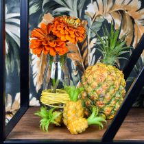 Artikel Mini ananas kunstmatig H6,5cm - 8cm 6 st.