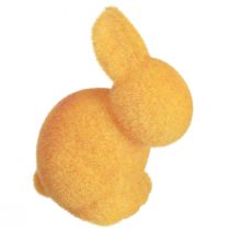 Artikel Mini paashaasjes, kleurrijk en fluweelachtig, diverse kleuren, 6 cm hoog, 12 stuks
