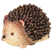 Artikel Mini egel decoratieve figuren herfst handgeschilderd 4×2,5×2cm 6 stuks