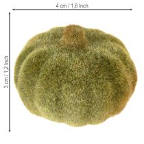 Artikel Mini pompoen decoratie flocked scatter decoratie 6 kleuren Ø4cm 24 stuks