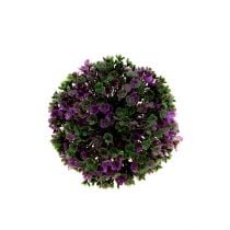 Minibal paars met bloemen Ø12cm 1 st