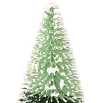 Artikel Mini kunstkerstboom met sneeuw Ø5cm H10cm 6 stuks
