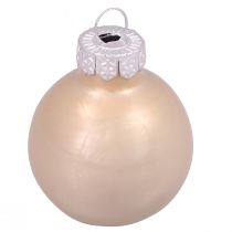 Artikel Mini kerstballen glazen boomballen kasjmier Ø3cm 22 st