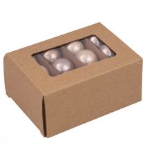 Artikel Mini kerstballen glazen boomballen kasjmier Ø3cm 22 st