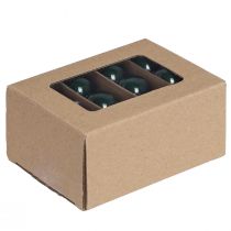 Artikel Mini kerstballen glas groen emaille Ø3cm 22 st