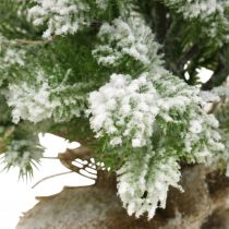 Artikel Mini kerstboom in een zak besneeuwd Ø25cm H42cm