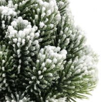 Mini kerstboom in een kunstmatig besneeuwde pot Ø14cm H24cm