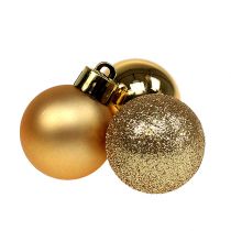 Artikel Mini Kerstbal goud Ø3cm 14 st
