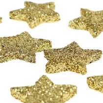 Artikel Mini glitterster goud 2,5cm 96 st