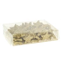 Artikel Mini glitterster goud 2,5cm 96 st